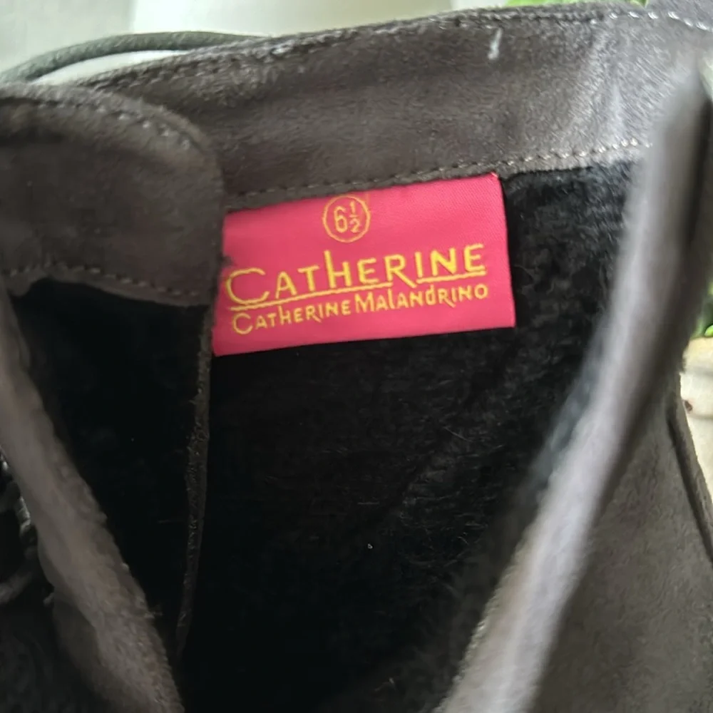 Catherine Malandrino Gray Heeled Booties - Size 6.5 - Picture 6 of 10